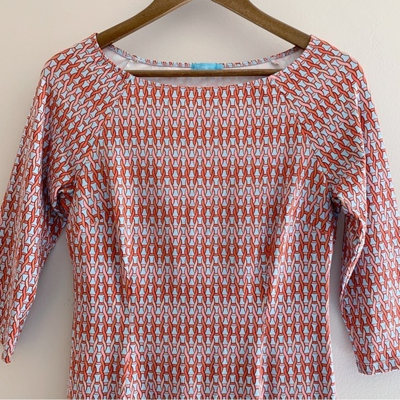 J. McLaughlin Chain Print Catalina Cloth Dress - Picture 2 of 5